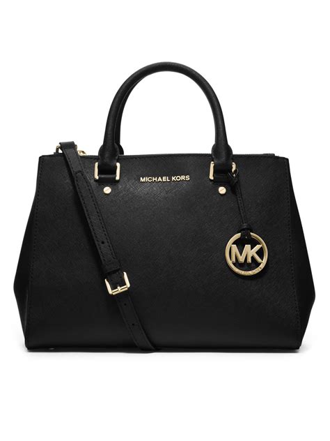 michael kors medium clear black|Michael Kors medium saffiano bag.